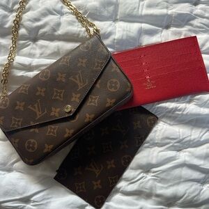Louis Vuitton Brown Monogram Chain Bag